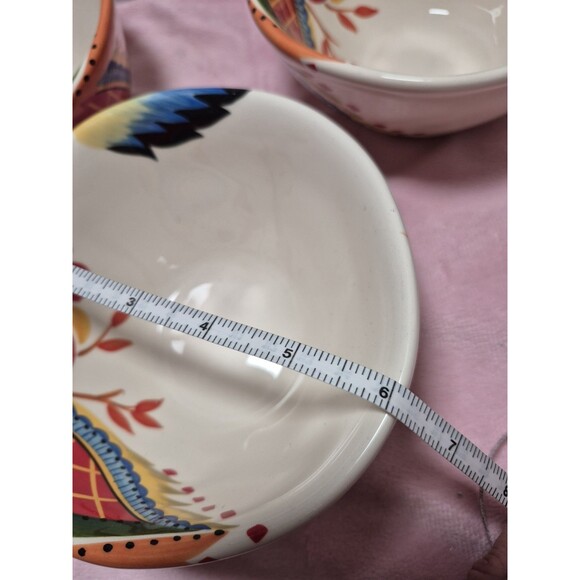 (3) Vida Eva Mendes for Espana Rose Print Cereal Bowls 6” - Picture 5 of 6